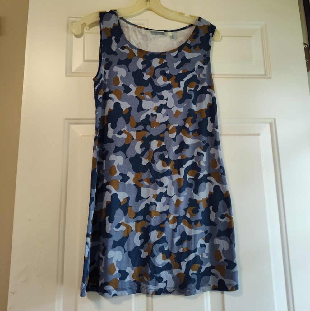 Women's Logo Lounge Blue Camo Tank Top Size XS
